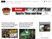 Tablet Screenshot of boston.sportsthenandnow.com